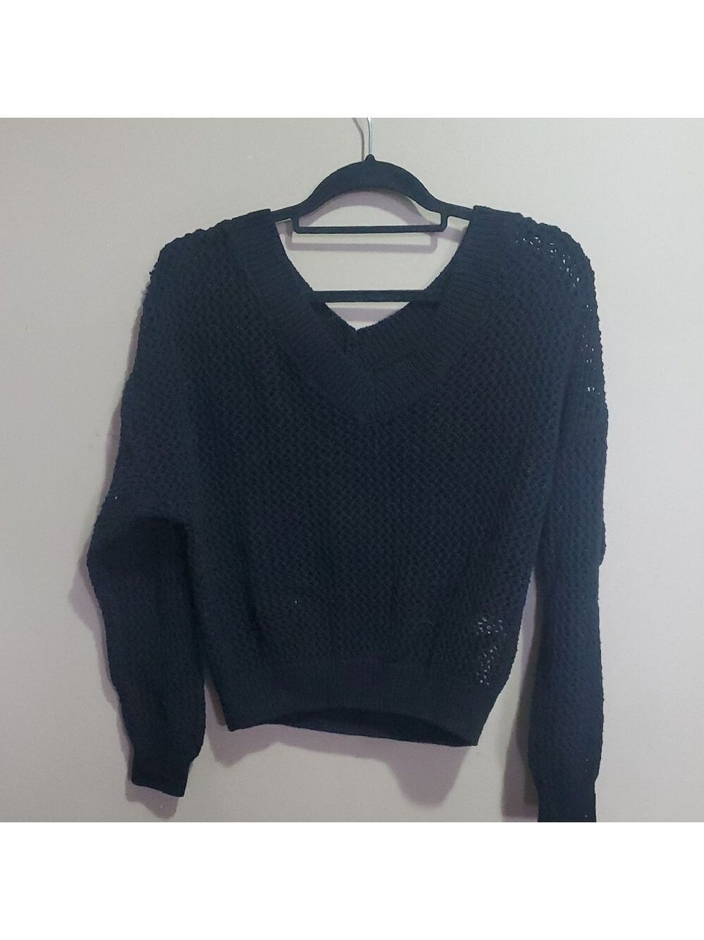 Women's Black Knit Sweater Size Small